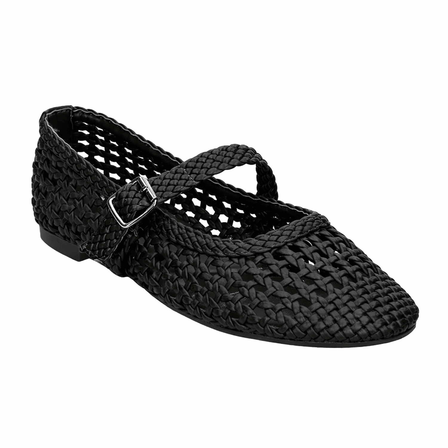Flats EFE Francis Dama Casual Hebilla Cómodo Negro Mujer — imagen 4