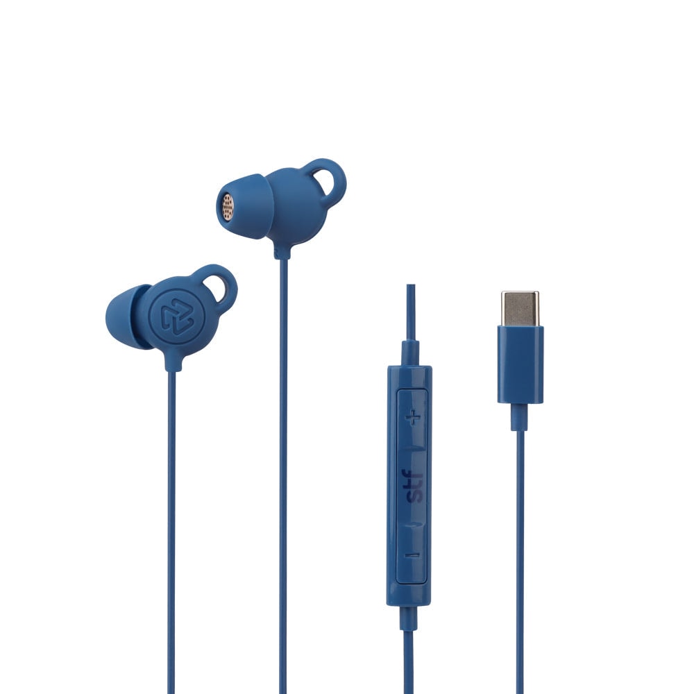 Audifonos alámbricos In-Ear STF Gravity: Tipo C, Micrófono, Azul — imagen 2