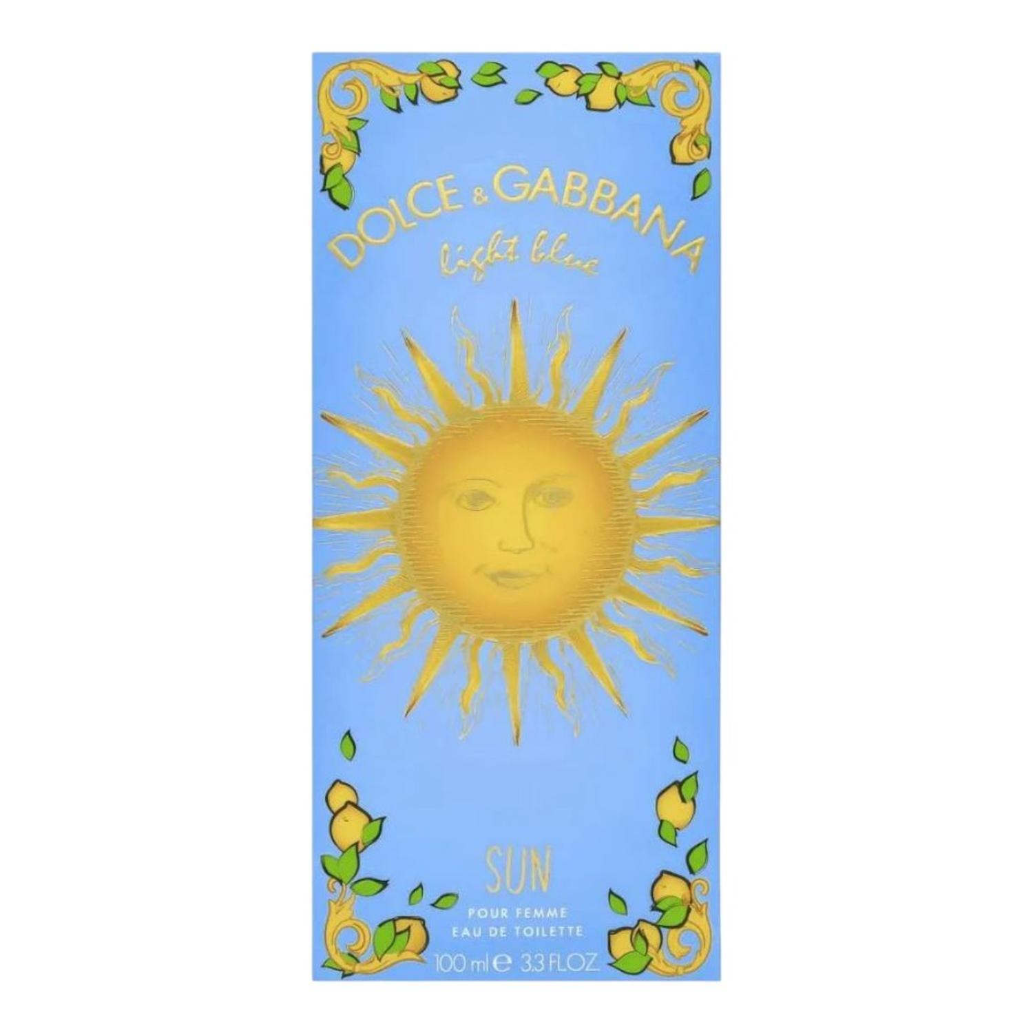 DOLCE&GABBANA LIGHT BLUE SUN EDT 100 ML DAMA — imagen 2