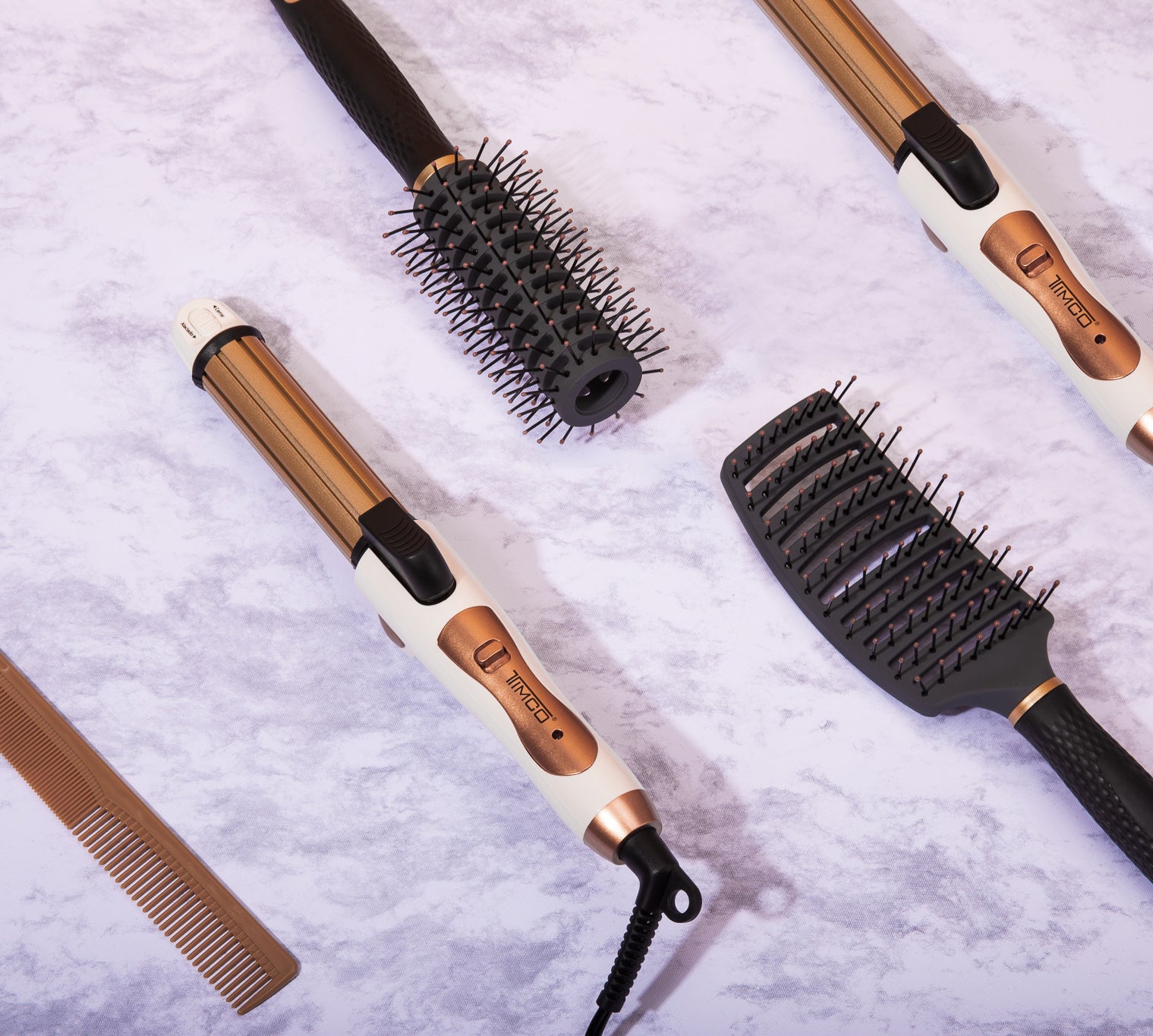 Tenaza Plegable 3 en 1 Rizadora Plancha Wafflera Ceramica Timco TP-3 — imagen 10