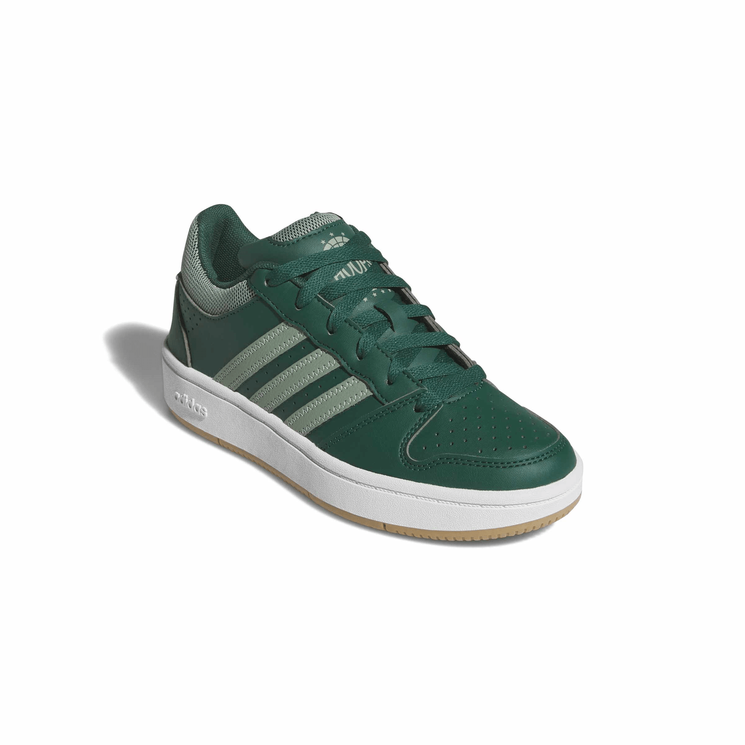 Tenis Adidas Hoops Classic J Niño Casual Verde Infantil T22-26 — imagen 2