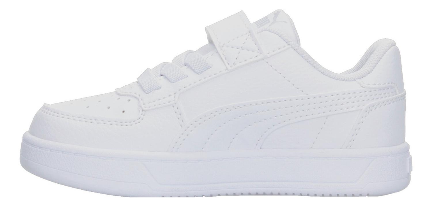Tenis Puma Caven 2.0 Blanco Cierre De Velcro Para Niño — imagen 6