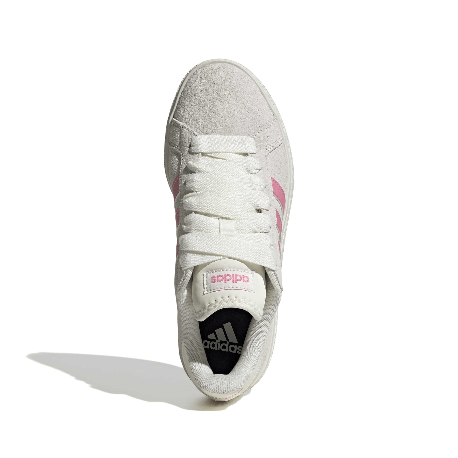 Tenis Dama Adidas Grand Court Gris Casual Mujer — imagen 8