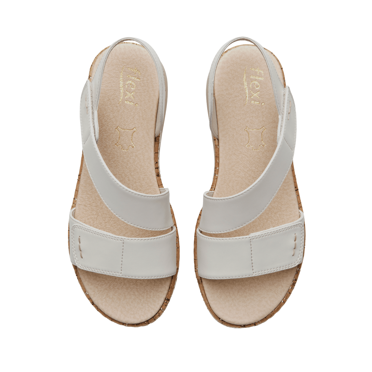 Sandalias Dama Flexi Beige Casual Mujer — imagen 9