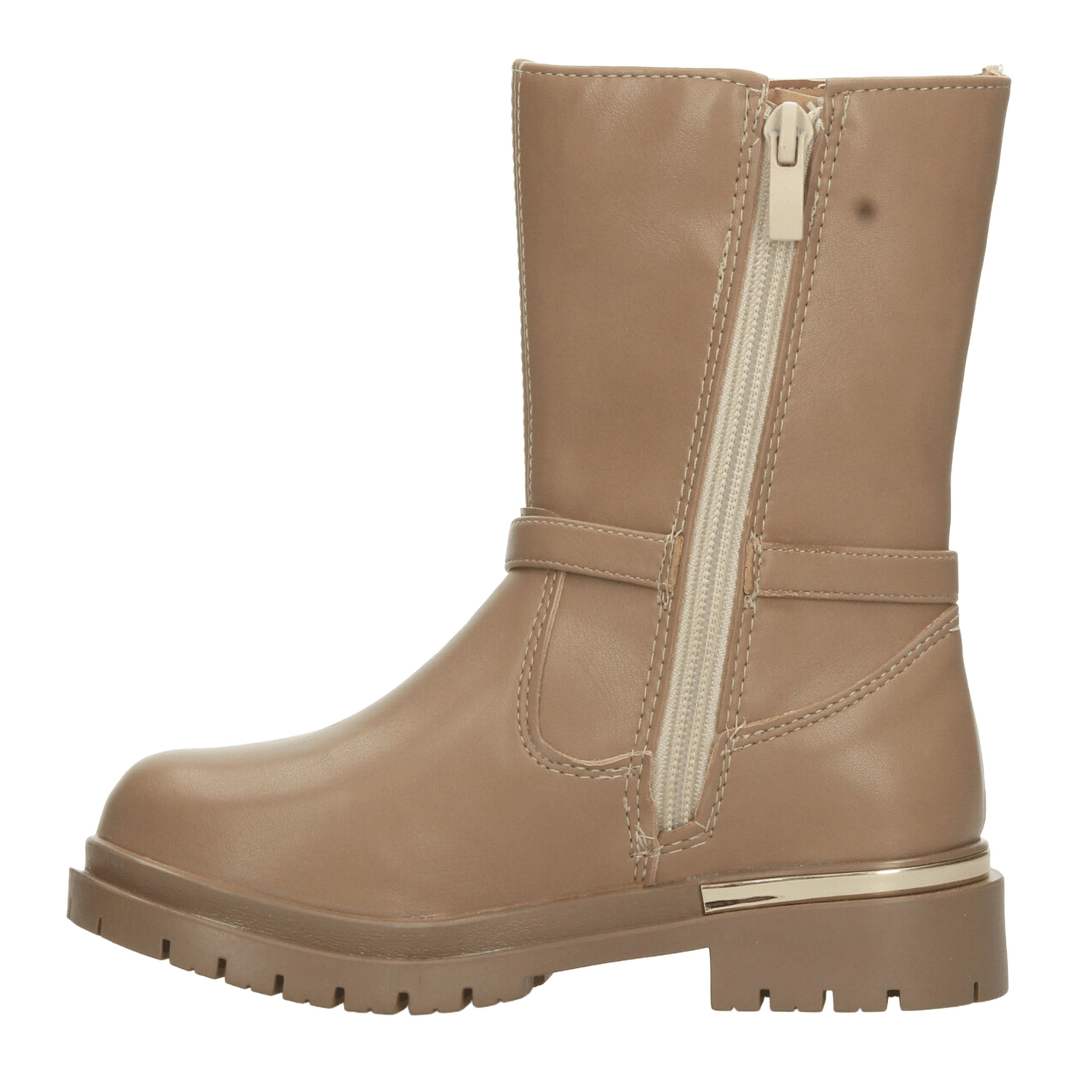 Bota Vavito Niña Beige Casual Larga Cierre Infantil T18-22 — imagen 6