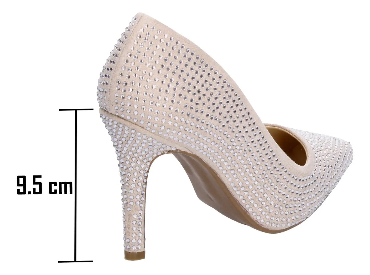 Zapatillas Paulina Dama Maquillaje Aguja 9.5cm Casual Beige Mujer — imagen 12