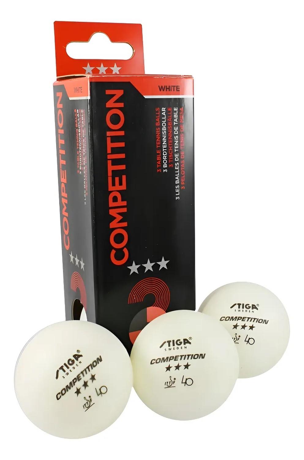 3 Pelotas Ping Pong Competition Plastico Pin Pon — imagen 4