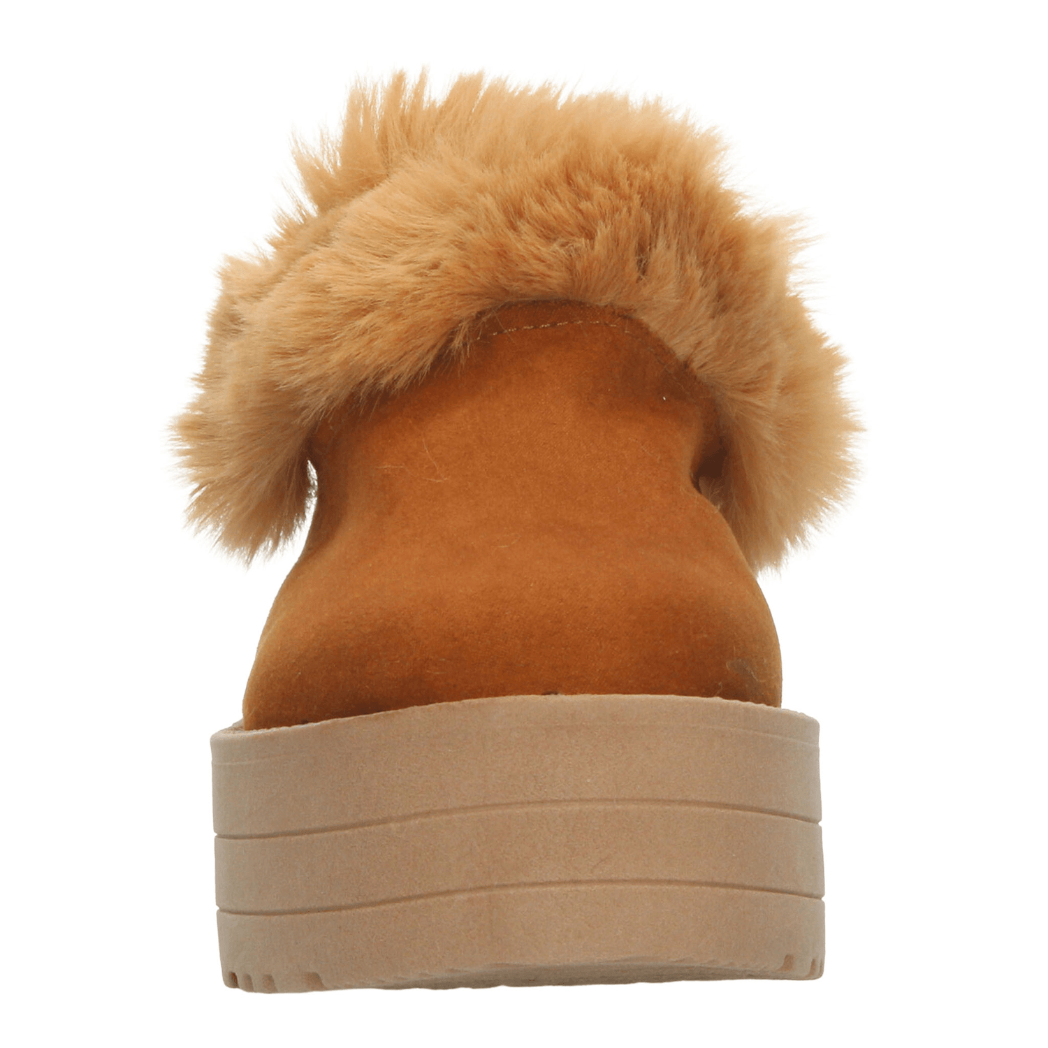 Zueco Dama Rojo Cereza Café Casual Pantufla Plataforma Mujer — imagen 7