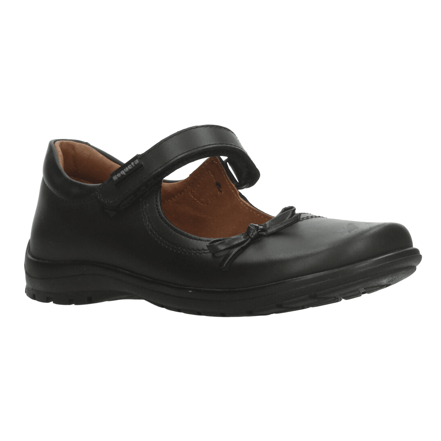 Zapato Coqueta Niña Escolar Negro Infantil T18-22 — imagen 2