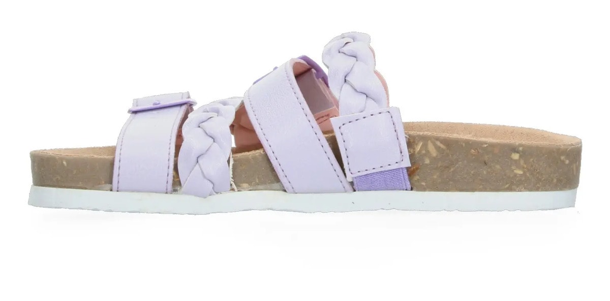 Sandalias Tropicana Niña Correa Trenzadas Casual Lavanda Infantil T18-25 — imagen 10