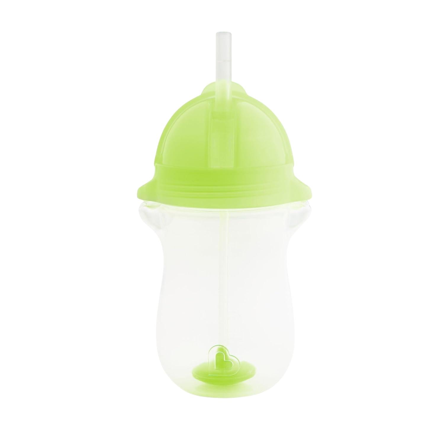 Taza Grande Azul Click Lock Con Pajita, Diseño Munchkin Plain — imagen 2
