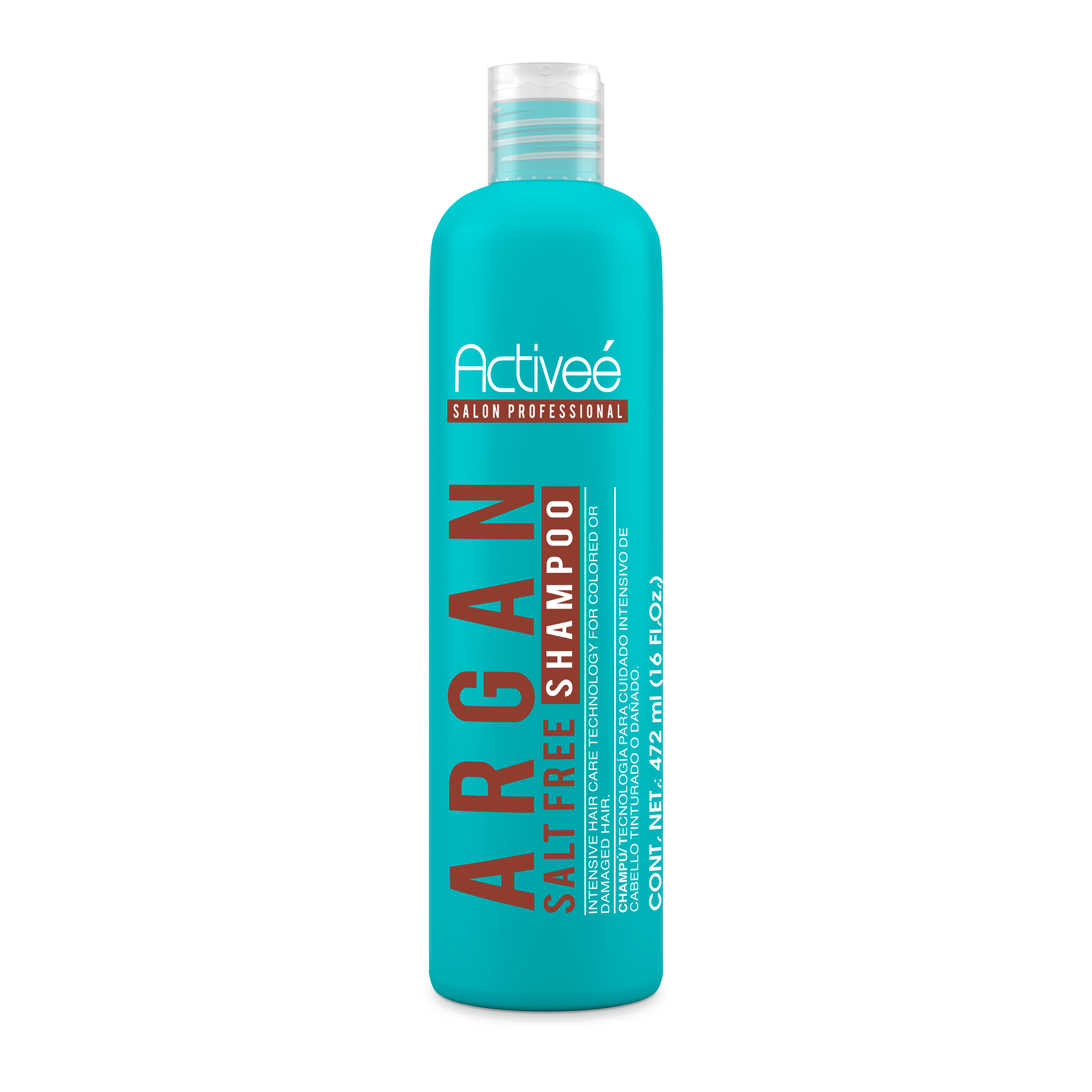 Shampoo Activee Professional Argan Tecnologia para cuidado Intensivo de Cabello Teñido o Dañado Libre de Sal — imagen 4