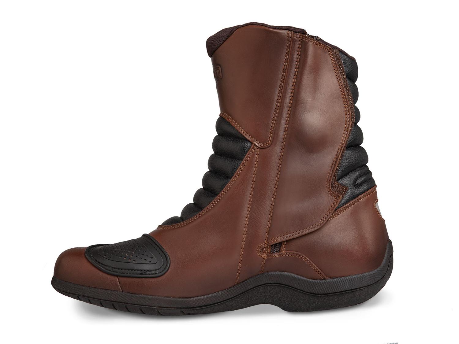 Bota mujer motociclista biker botin dama WKL 80006 Café — imagen 4