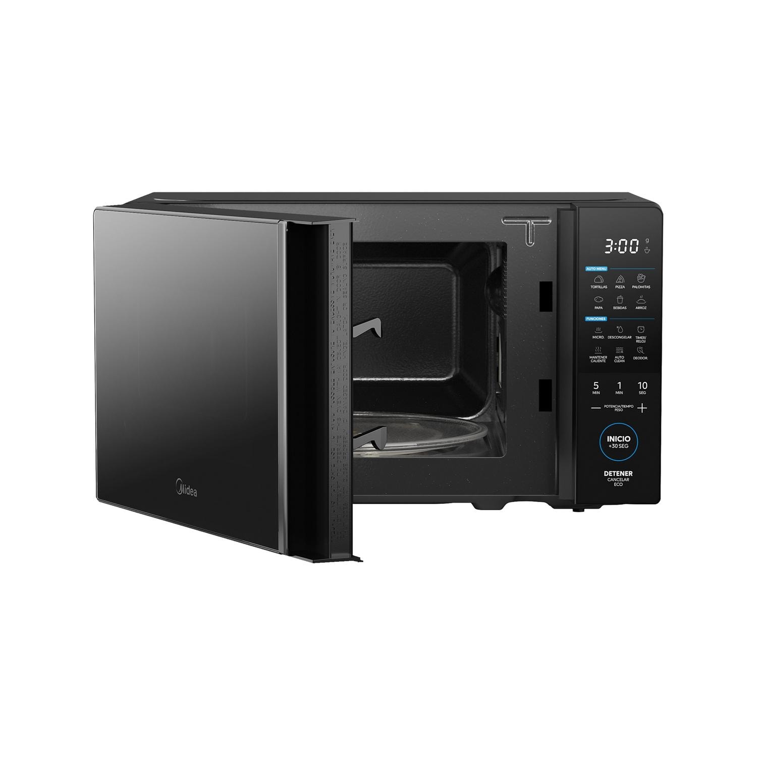 Microondas Midea TasteExpress 1.1 Pies 30L Negro — imagen 3