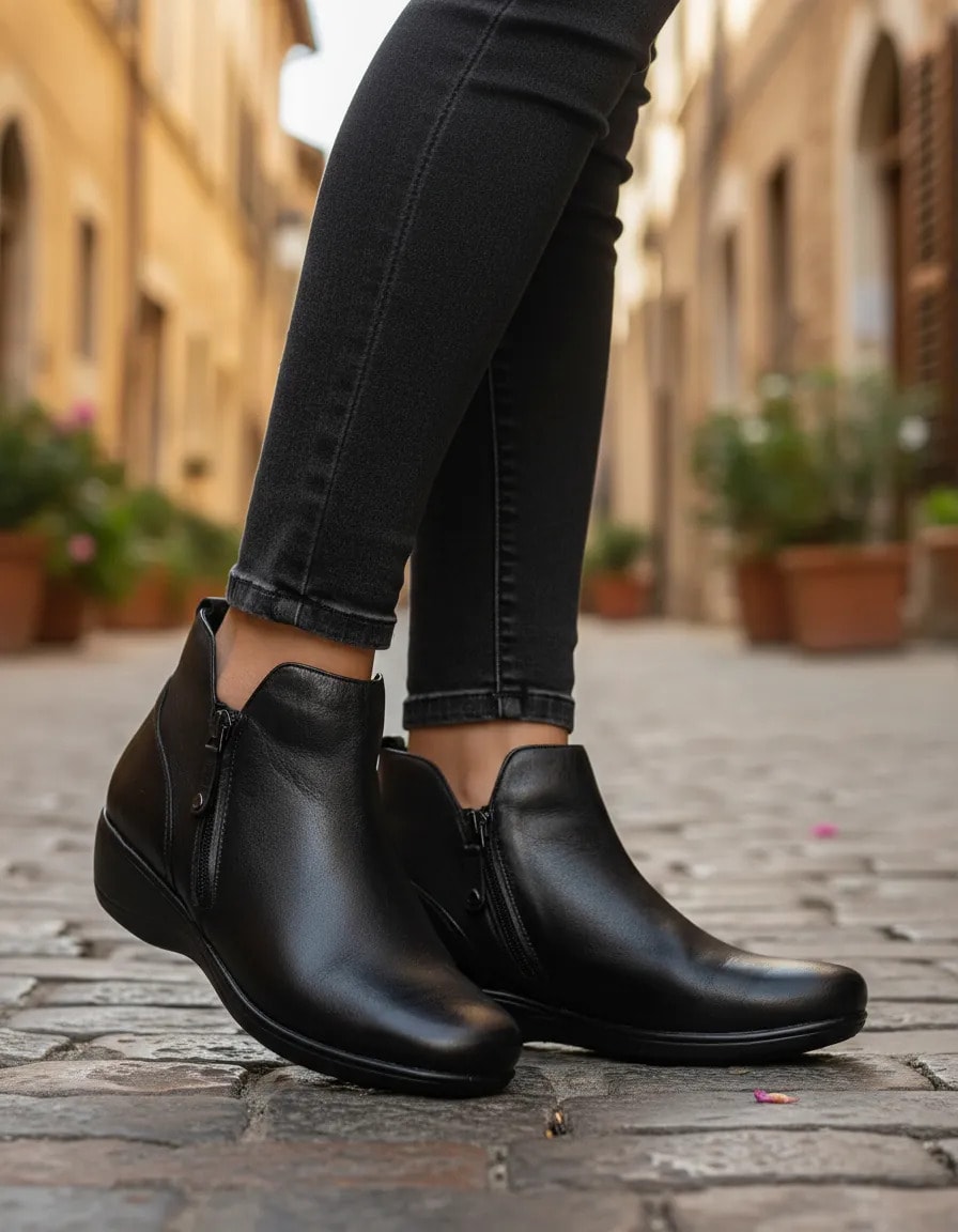 Botin Calzado Pazstor Dama De Piel 1179787 — imagen 7