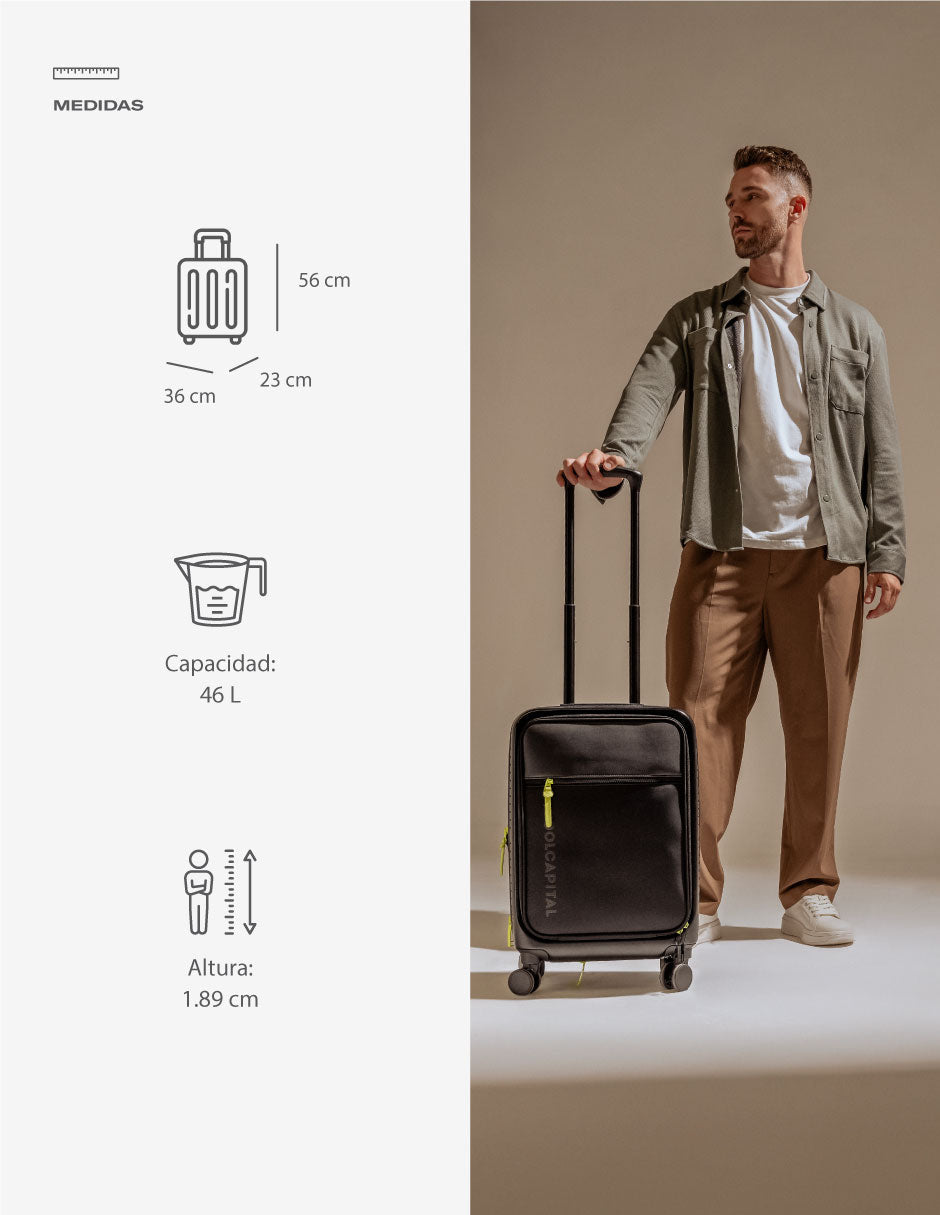 Maleta Viaje Drip Cool Capital Equipaje Carry On Cabina ONE SOLUTION — imagen 14