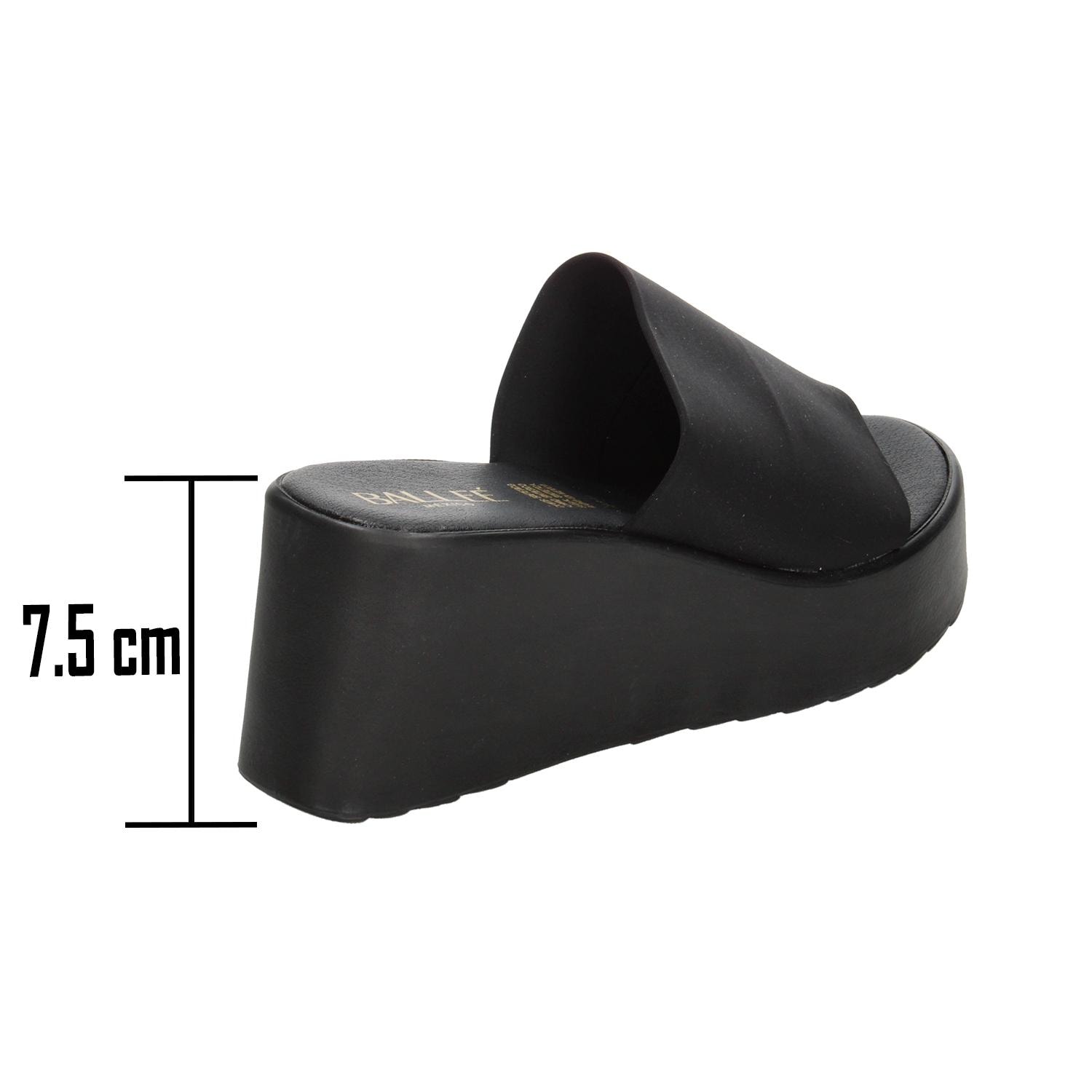 Sandalias Balleé Dama Casual Negro Mujer — imagen 3
