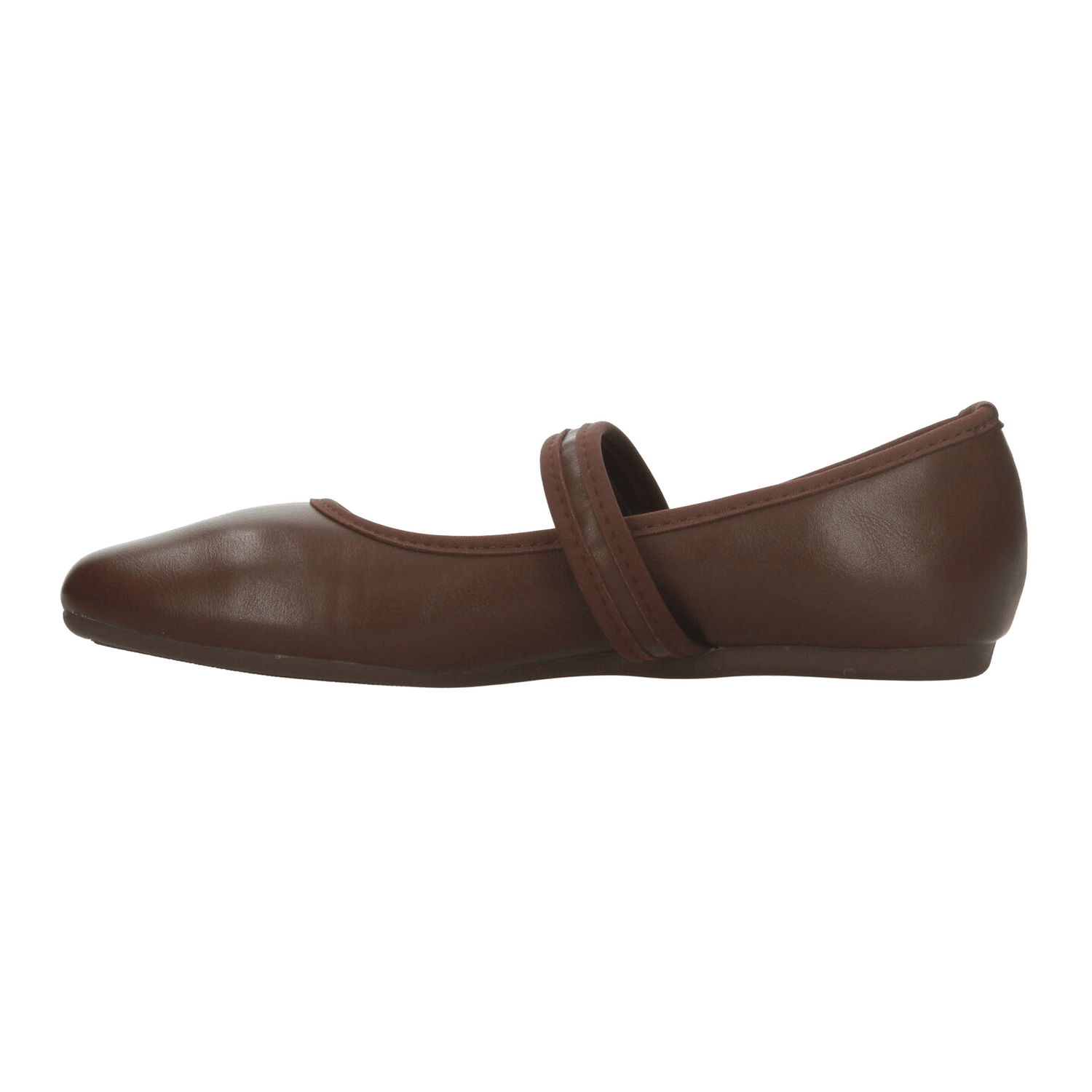 Flat Efe Dama Casual Hebilla Mary Jane Café Mujer — imagen 5