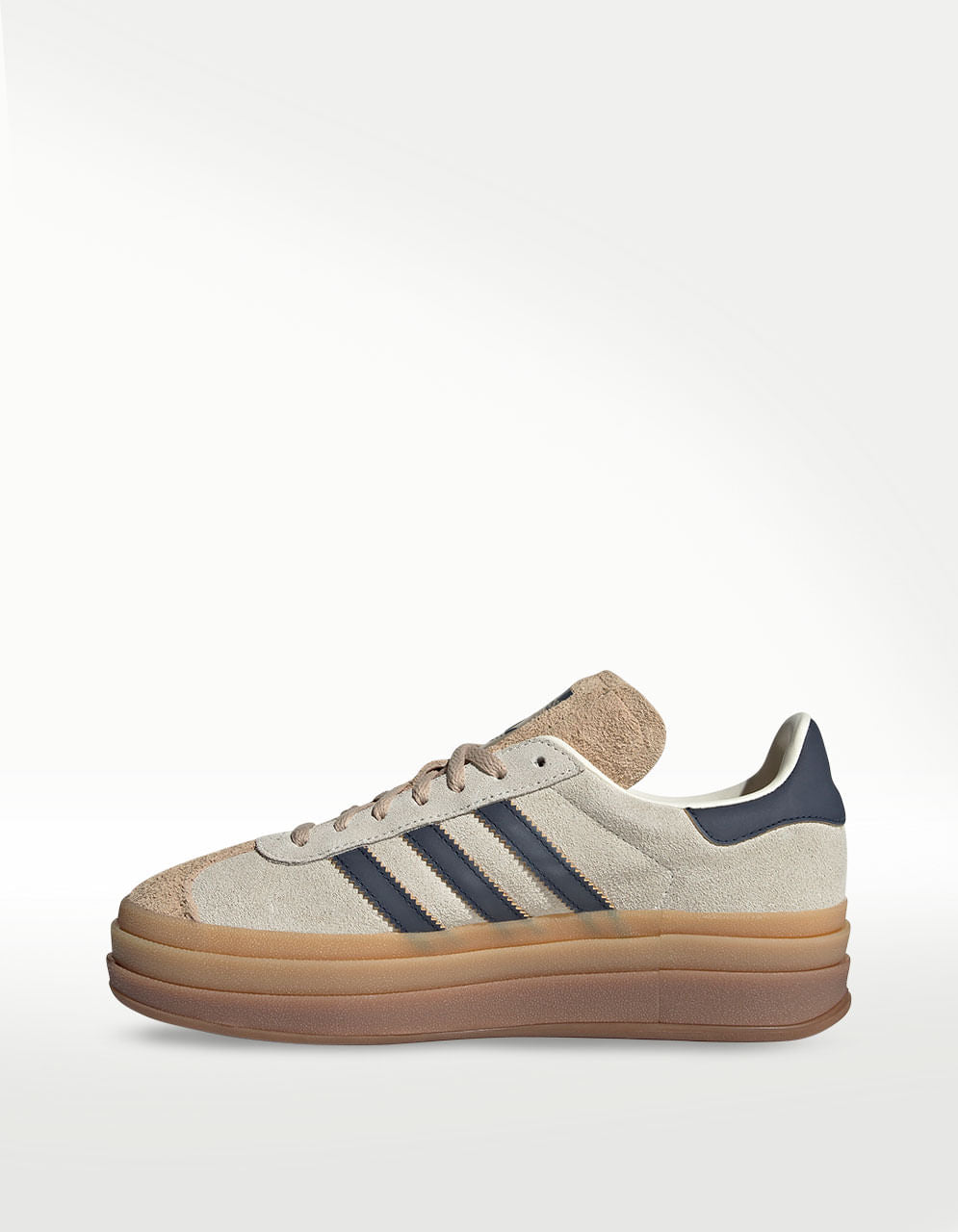 Tenis Adidas Gazelle Bold Blanco - Mujer — imagen 3