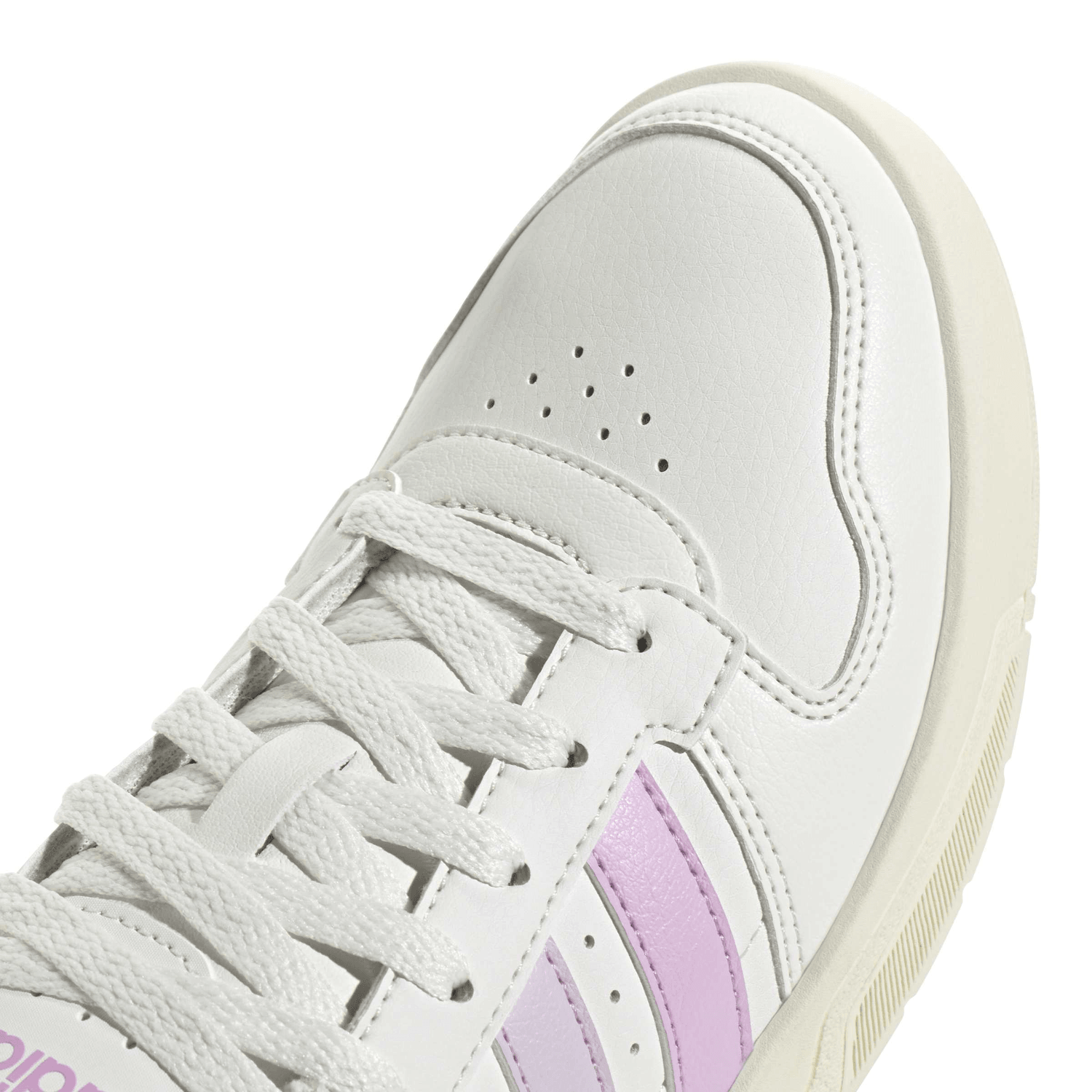 Tenis Adidas Courtwave Core Dama Crema Casual Cintas Mujer — imagen 6