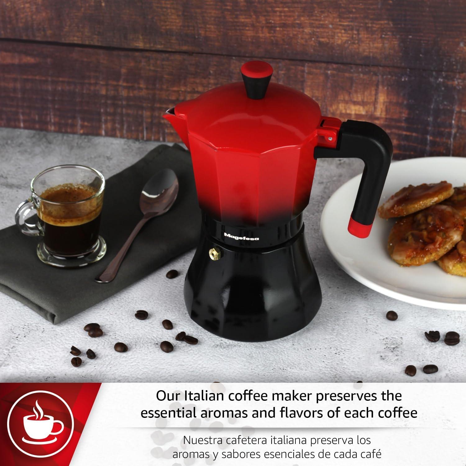 Cafetera Italiana Magefesa Tradicional 9 Tazas Aluminio — imagen 4