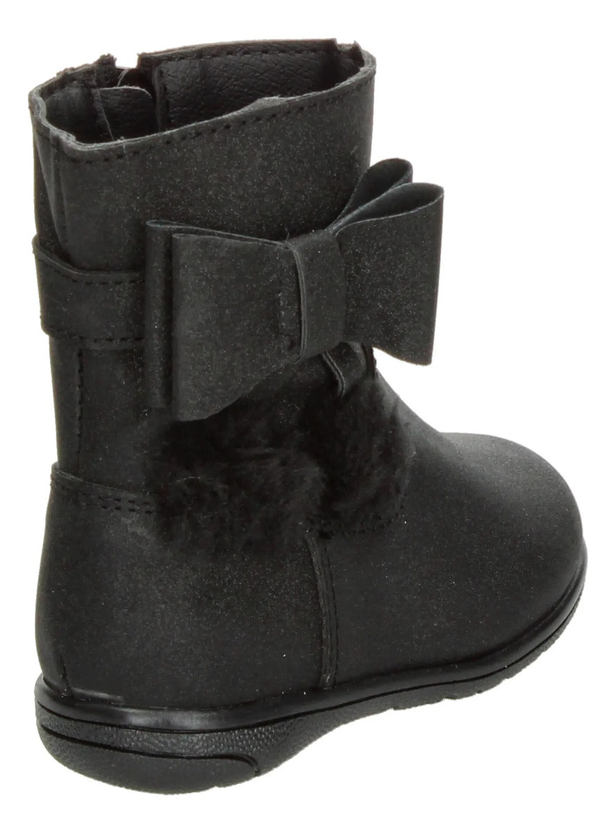 Bota Jakuna Niña Casual Moño Zipper Negro Infantil T12-15 — imagen 12
