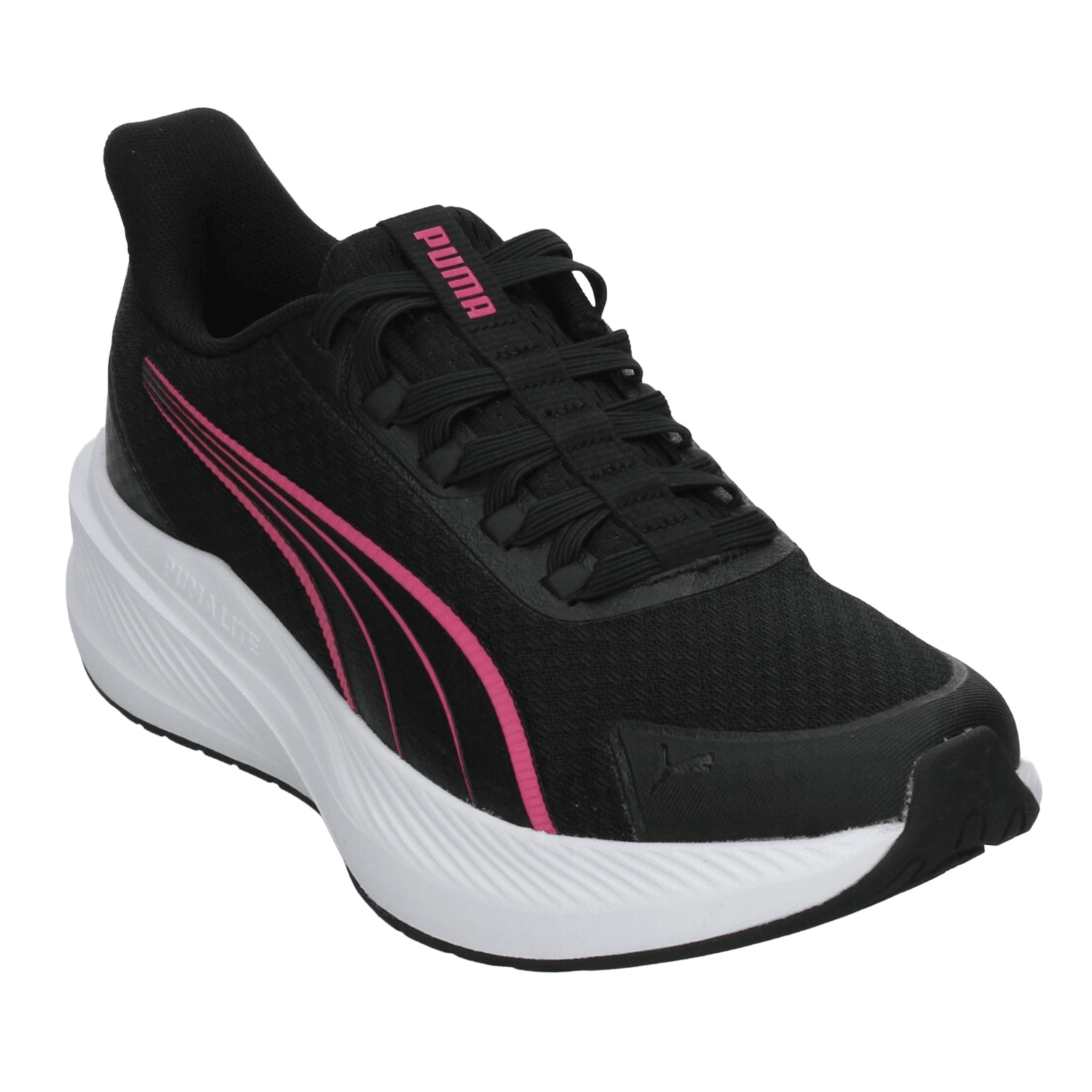 Tenis Puma Dasher Lite Niña Deportivo Cintas Negro Infantil T22-25 — imagen 4