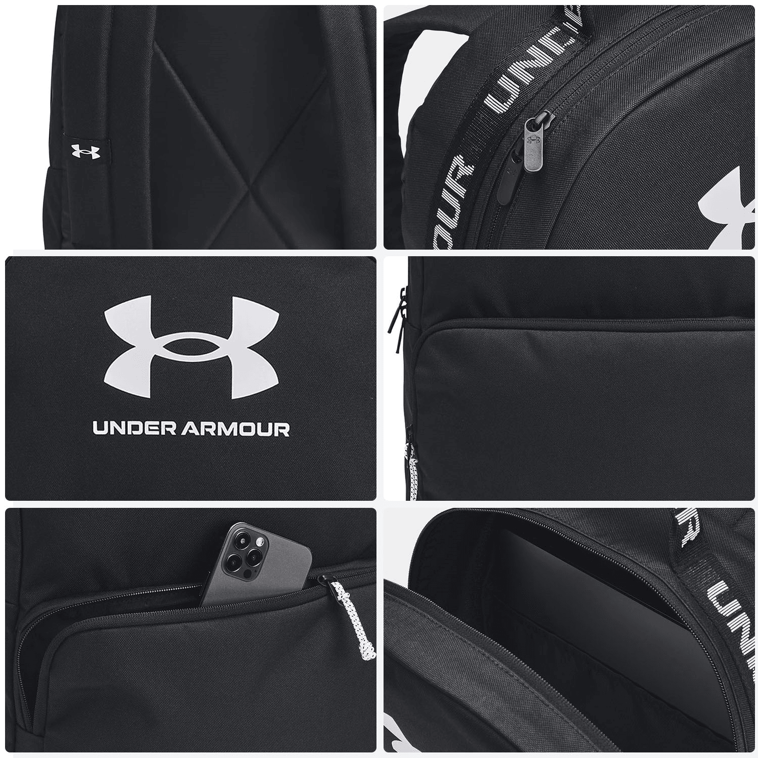 Mochila Under Armour Essential Negro Para Laptop Unisex 18L — imagen 5