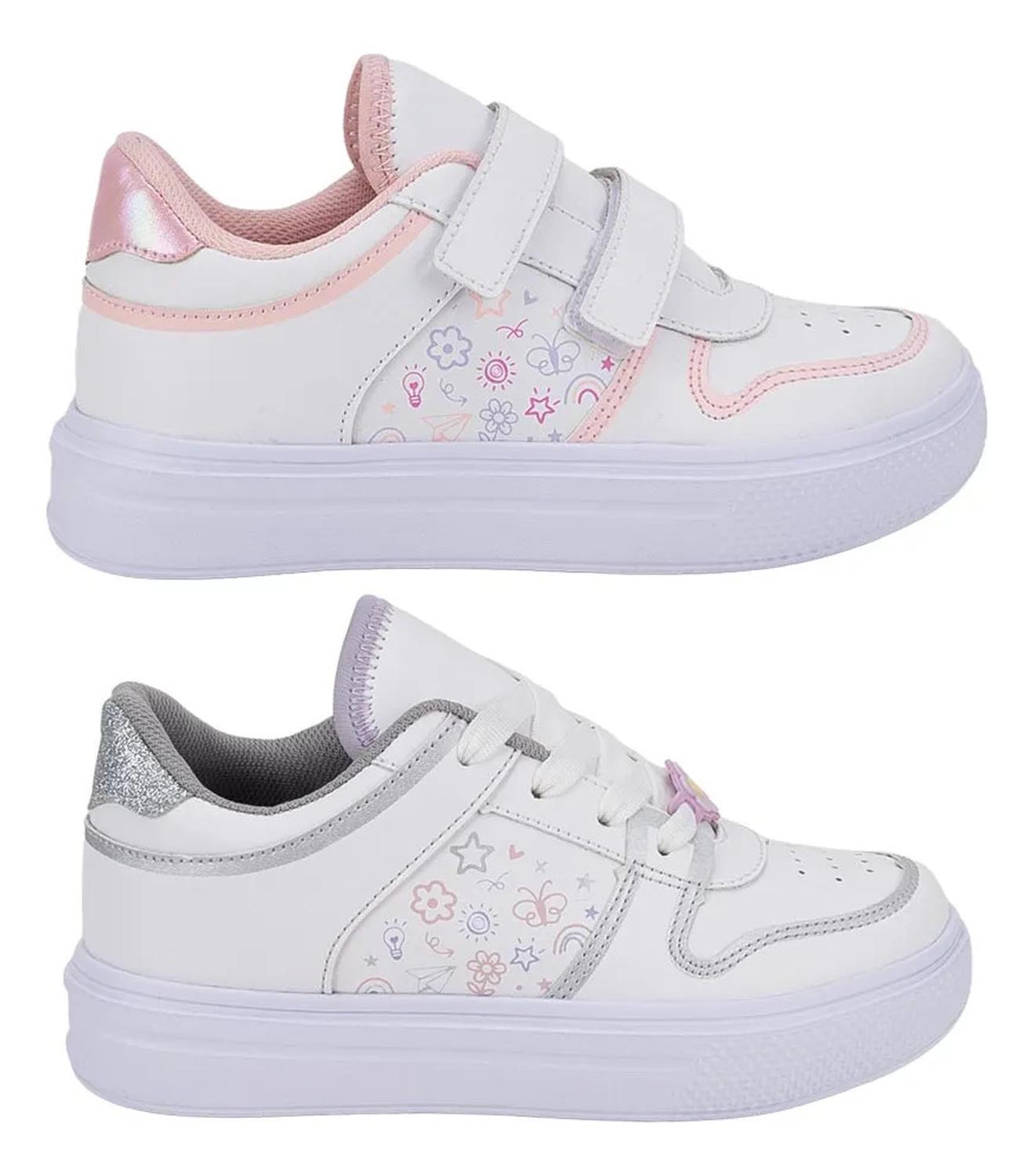 Tenis Escolar Urban Shoes Niña Kit 2 Pares Liso 1342211 — imagen 7