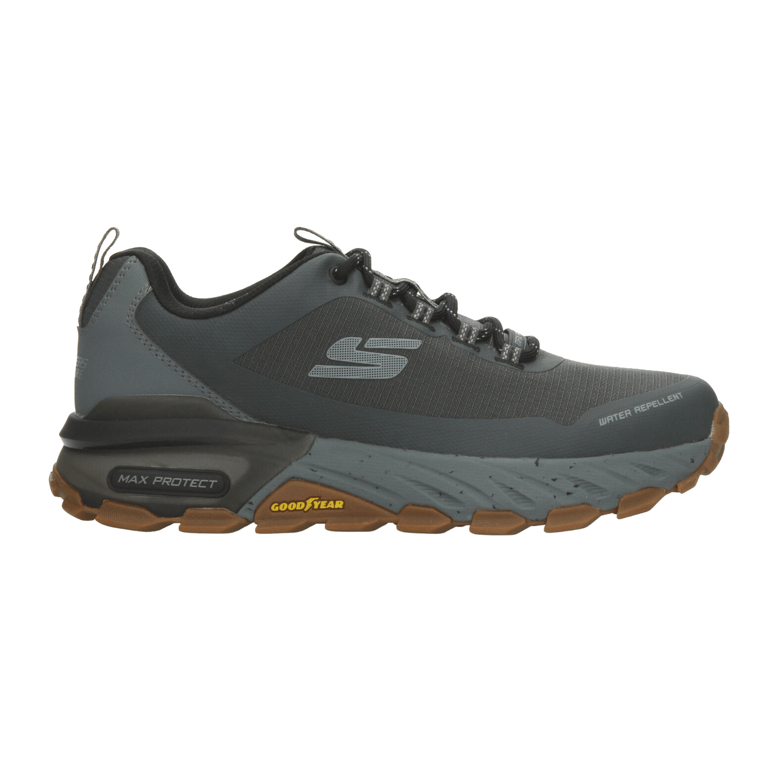 Tenis Skechers Max Protect Hombre Senderismo Outdoor Gris Caballero — imagen 1