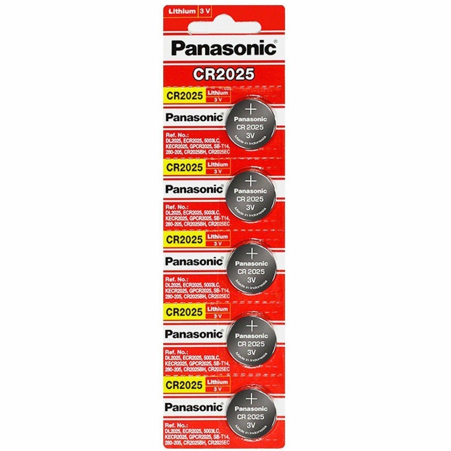 Panasonic Cr2025 3v Cr-2025 Tira Con 5 Unidades 3v — imagen 1