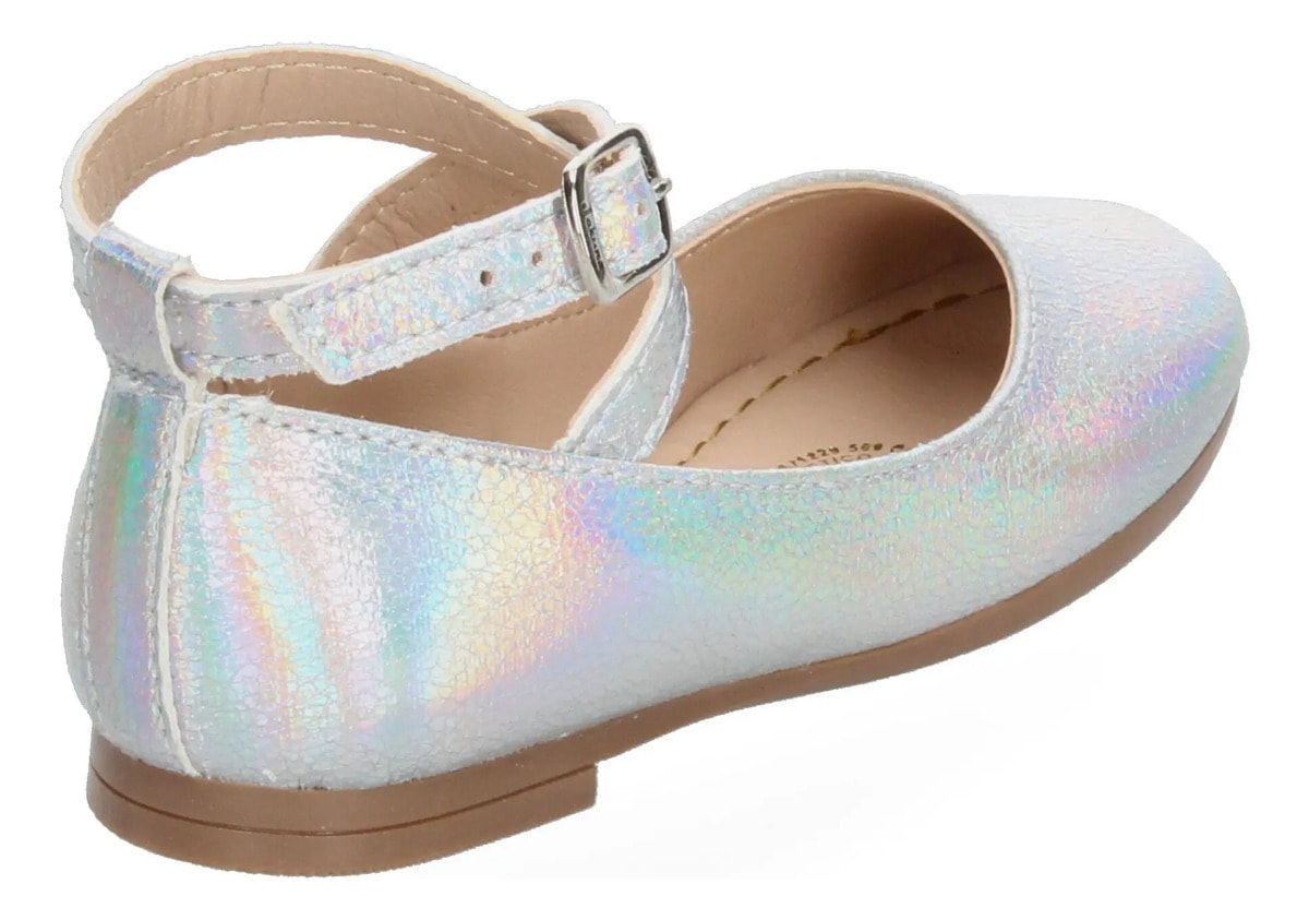 Flats Jakuna Niña Casual Plateado Tornasol Infantil T18-24 — imagen 15