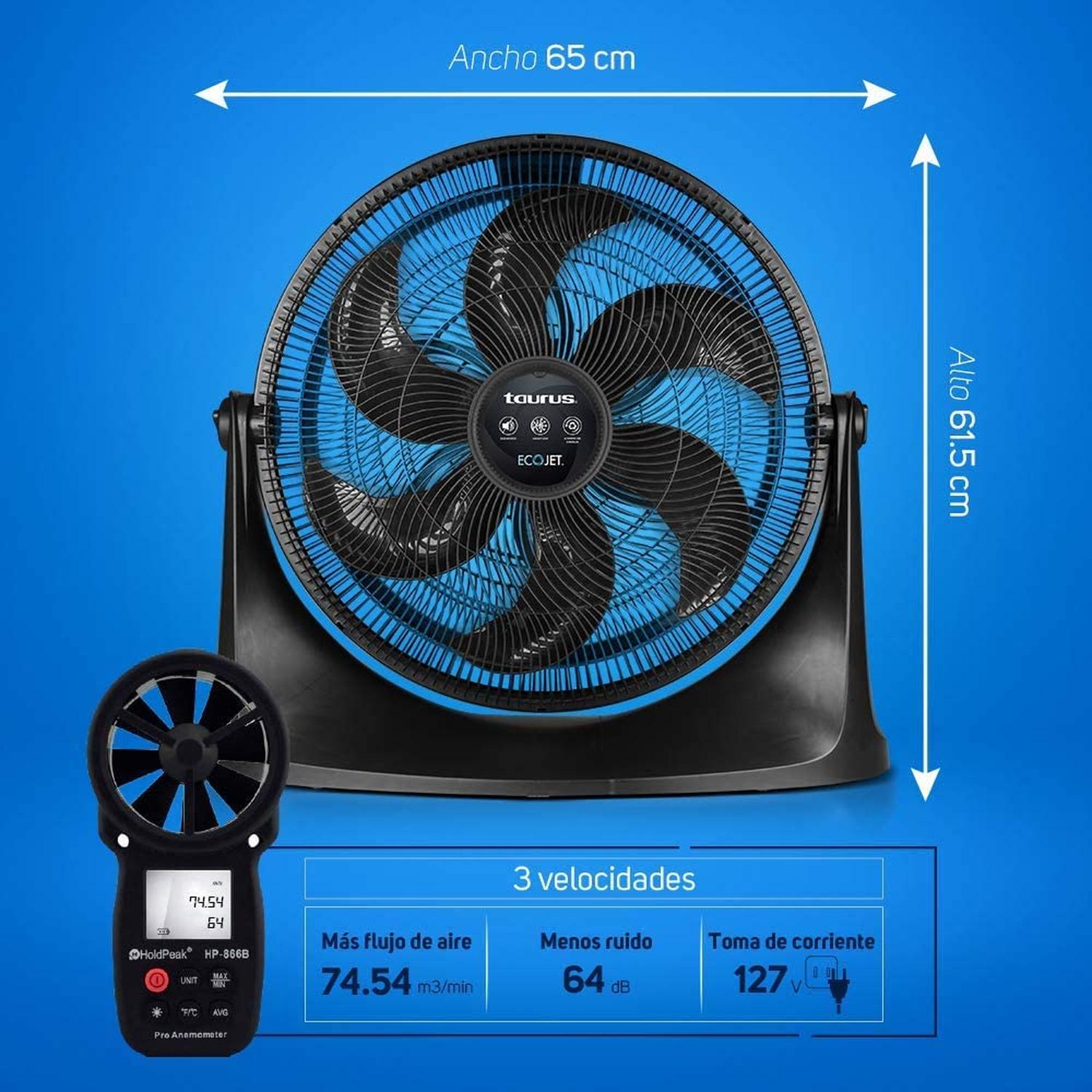 VENTILADOR TAURUS RUSH 20 PUL PISO 3 VEL 127V 130W — imagen 4
