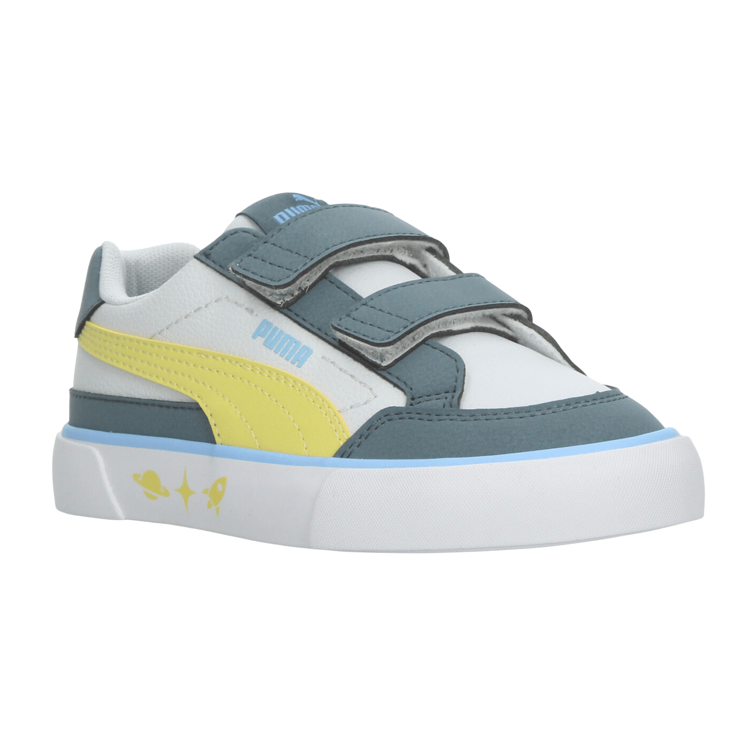 Tenis Puma Court Classic Niño Blanco Casual Infantil T17-22 — imagen 3