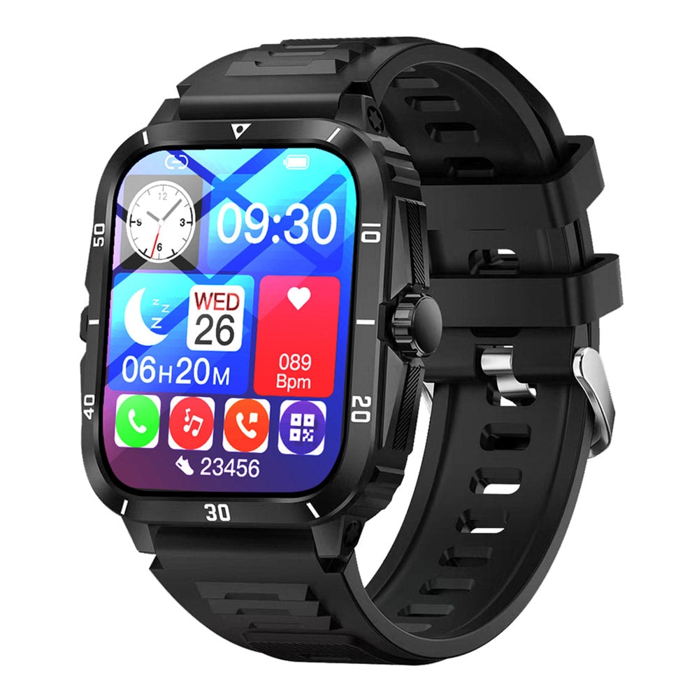 Smartwatch Reloj Kronos Insignia STF Pantalla 2" Resistencia al agua IP65 Negro — imagen 5