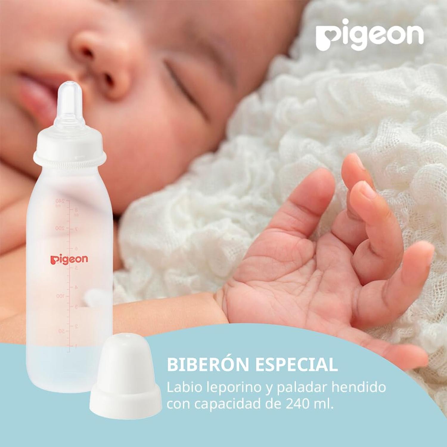 Biberón Pigeon Labio Leporino 240ml Anticólicos — imagen 7
