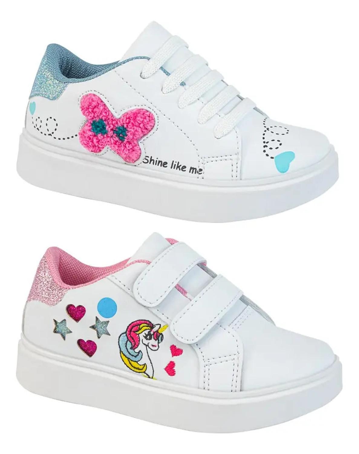 Tenis Escolar Urban Shoes Niña Kit 2 Pares Liso 1172326 — imagen 2