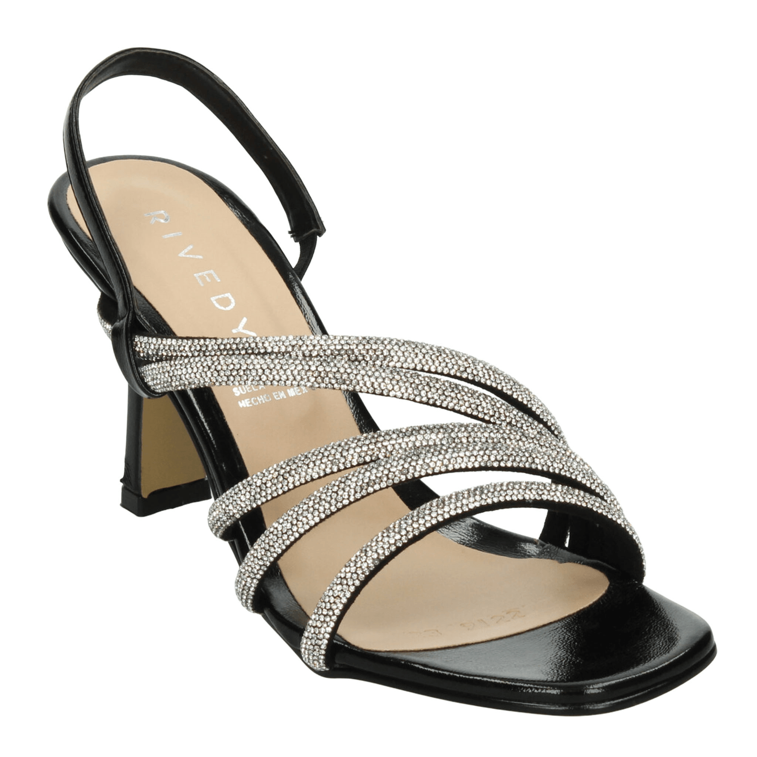 Zapatilla Rivedy Dama Fiesta Negro Plateado Mujer — imagen 4