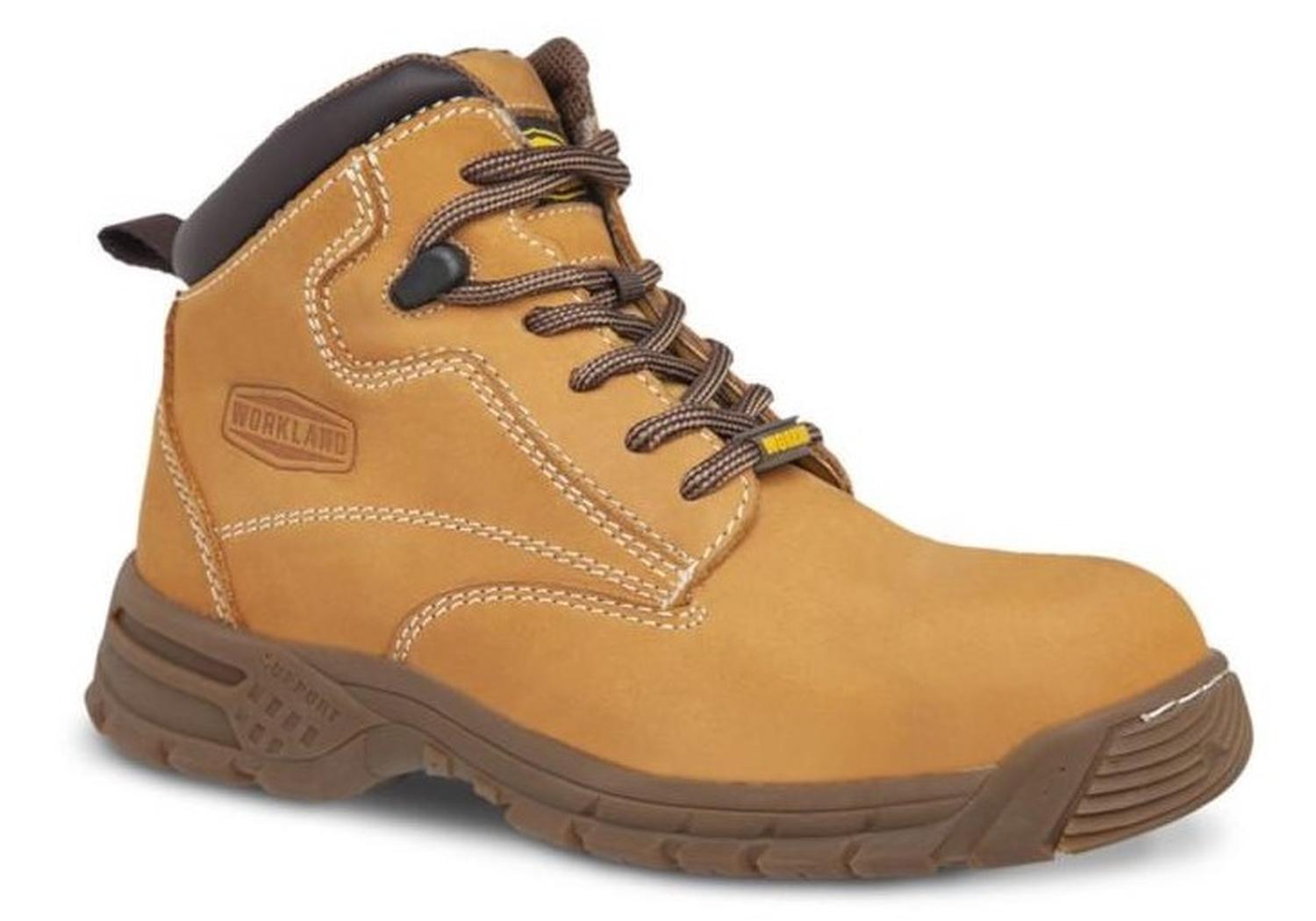 Bota industrial piel trabajo Mujer sin casco 78207 Miel — imagen 1