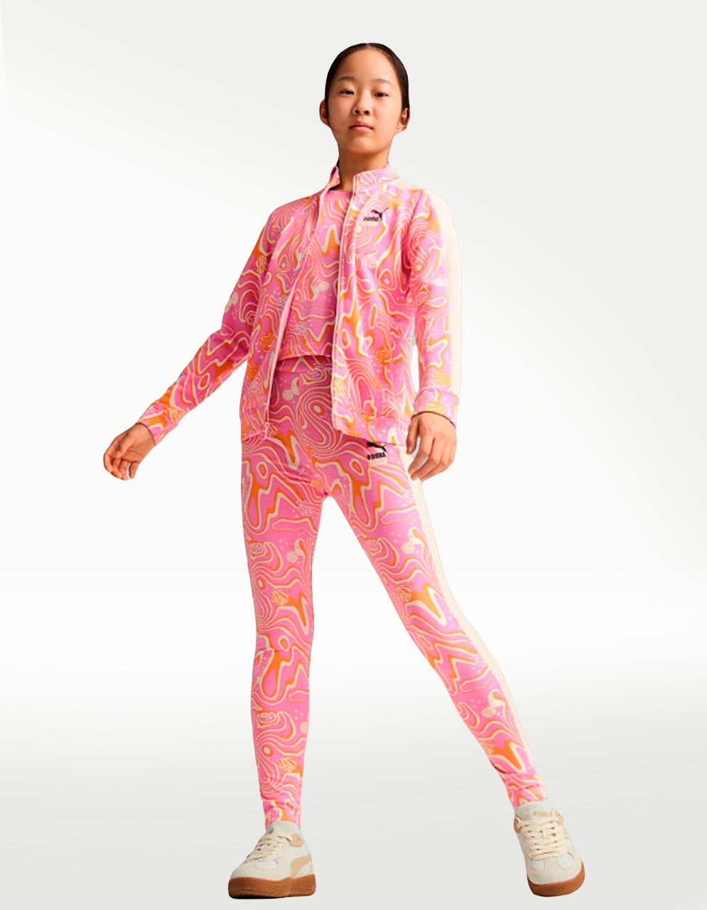 Chamarra Puma Lava Land Track TR Rosa - Niña — imagen 4