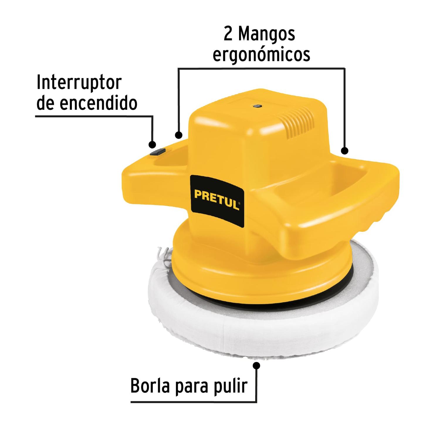 Pulidora Orbital Pretul 10 Pulgadas 110 W Pula-P — imagen 2