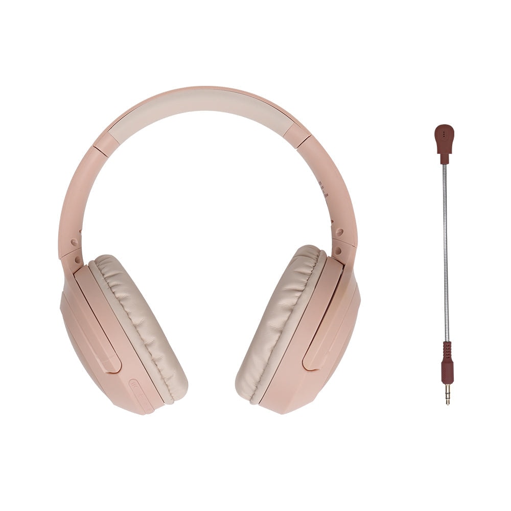 Audífono Inalámbrico On ear STF VIVA: 3 hrs uso Micrófono removible, Rosa — imagen 8