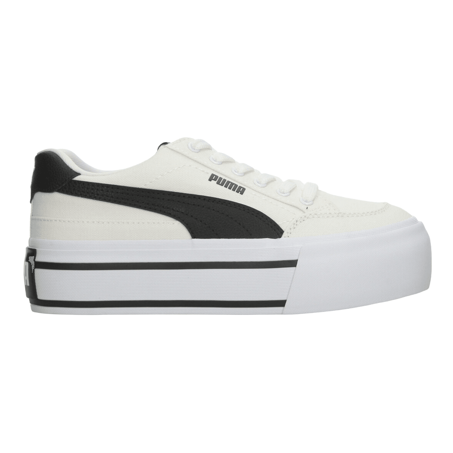 Tenis Puma Court Classic Vulc Dama Casual Plataforma Blanco Mujer — imagen 1