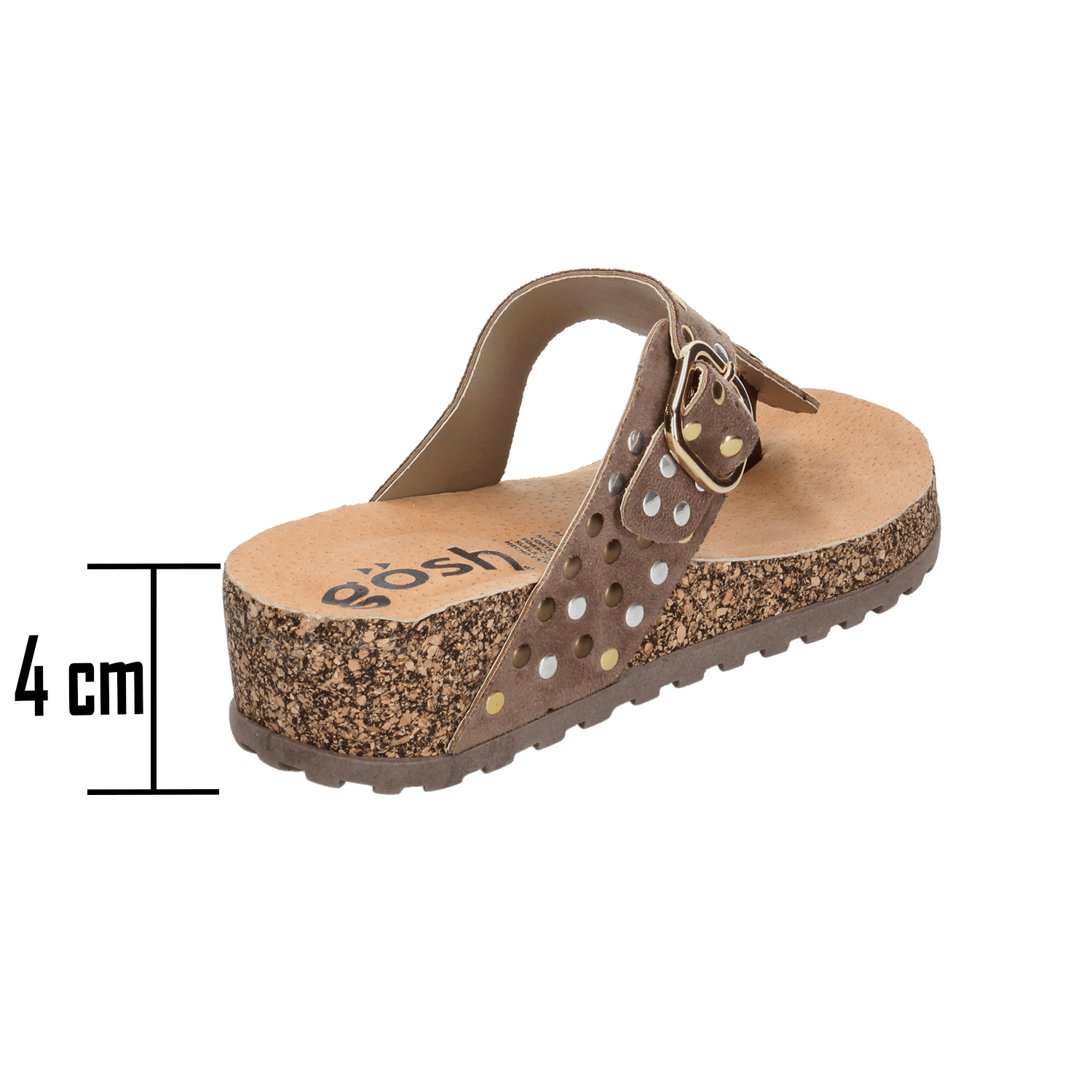 Sandalias Gosh Dama Casual Café Mujer — imagen 3
