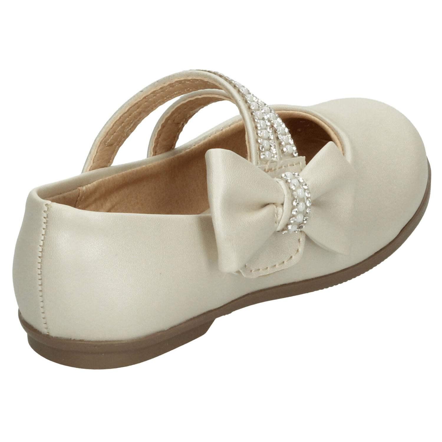 Flat Vavito Niña Ceremonia Formal Beige Infantil T15-18 — imagen 3