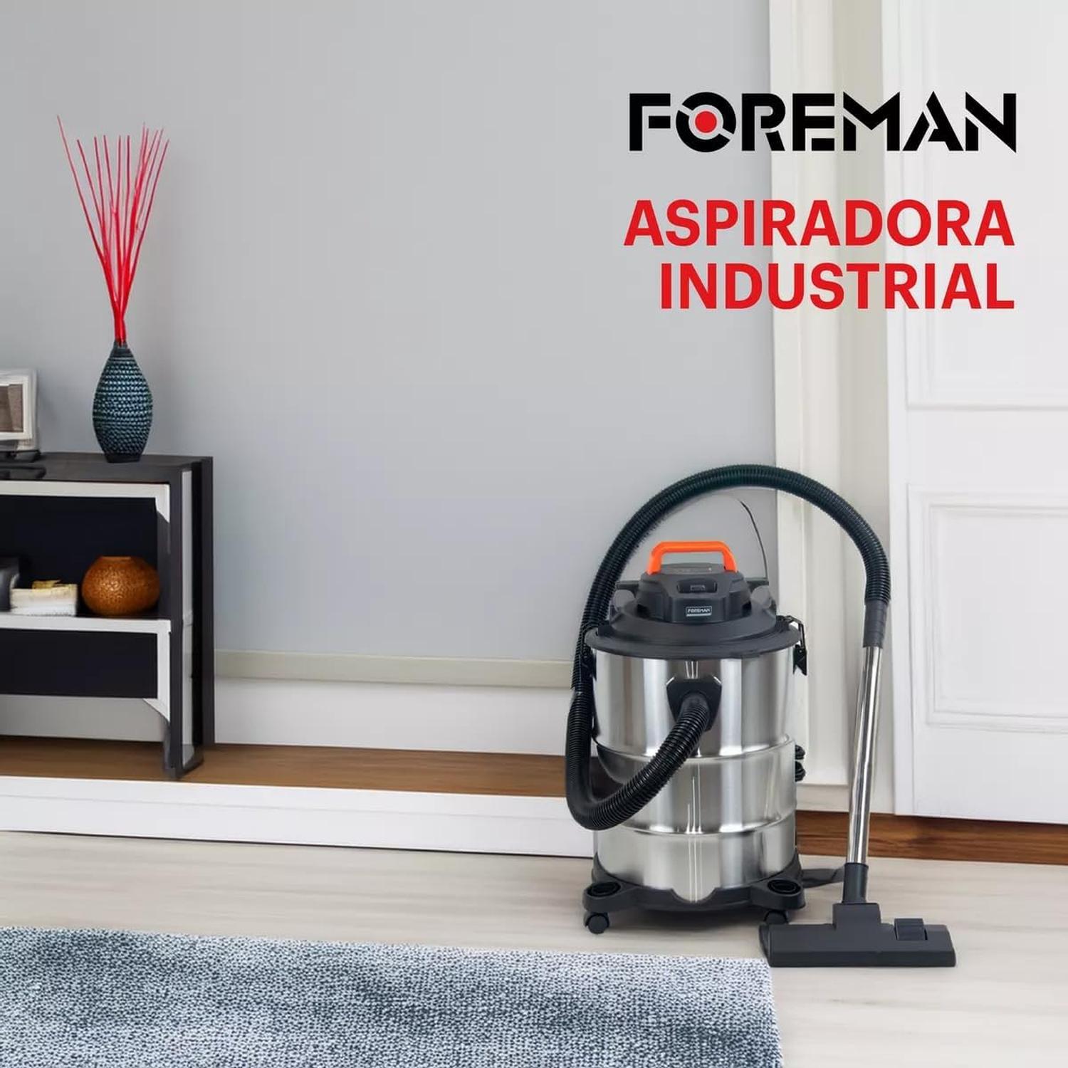 Aspiradora Foreman 35L 2200W Acero Inoxidable Seco Húmedo — imagen 6