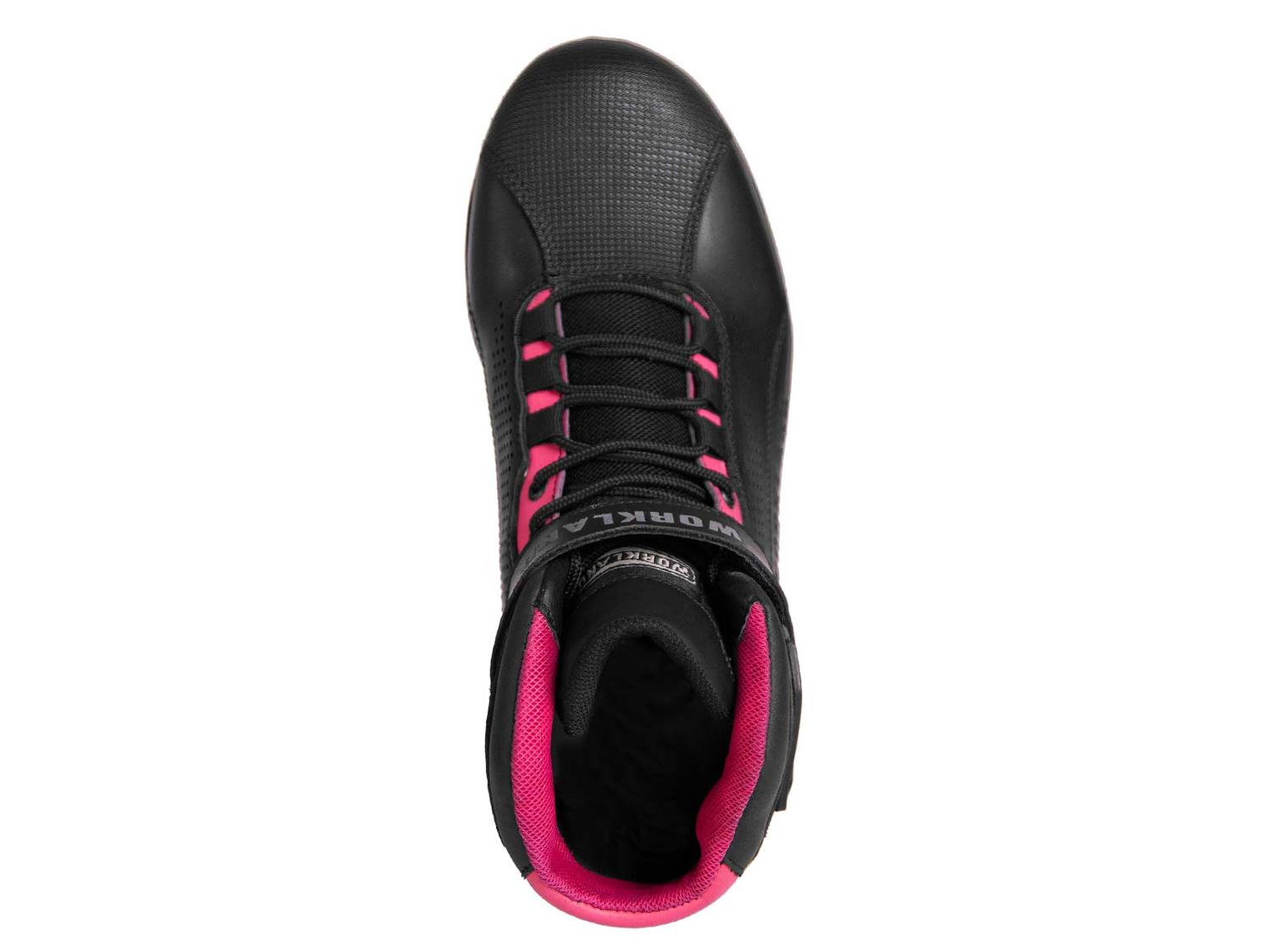 Bota mujer motociclista biker botin dama WKL 80017 N Rosa — imagen 7