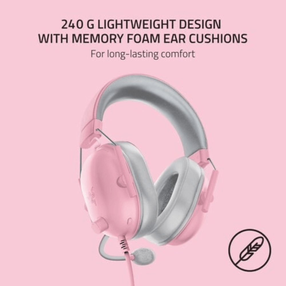 Audífonos Alámbricos Gamer Razer Blackshark V2 X (Rosa) - XBOX / PlayStation / PC — imagen 6