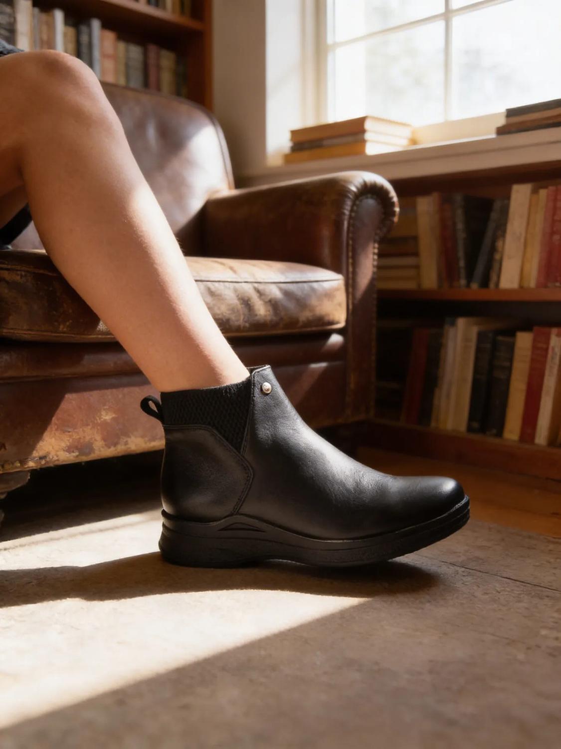 Botin Shosh Dama Piel Vacuno Elastico 1308217 — imagen 1