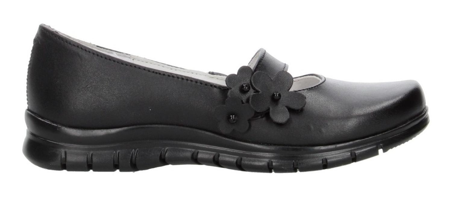 Zapato Yuyin Slide On Niña Escolar Cómodo Negro Infantil T15-21 — imagen 1